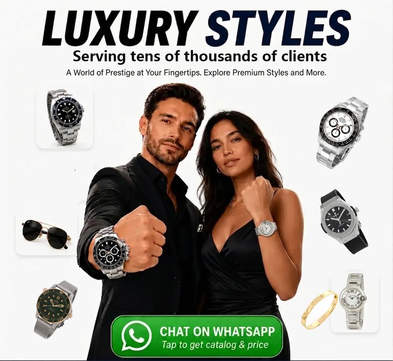 Luxury inspired watch styles catalog